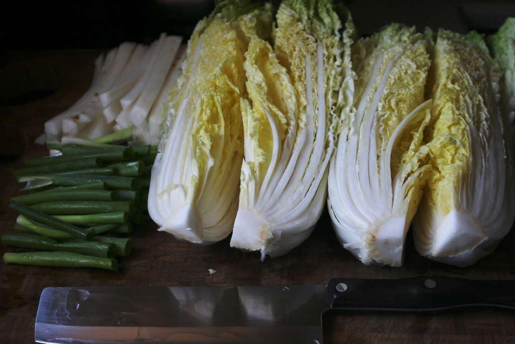 Kimchi prep