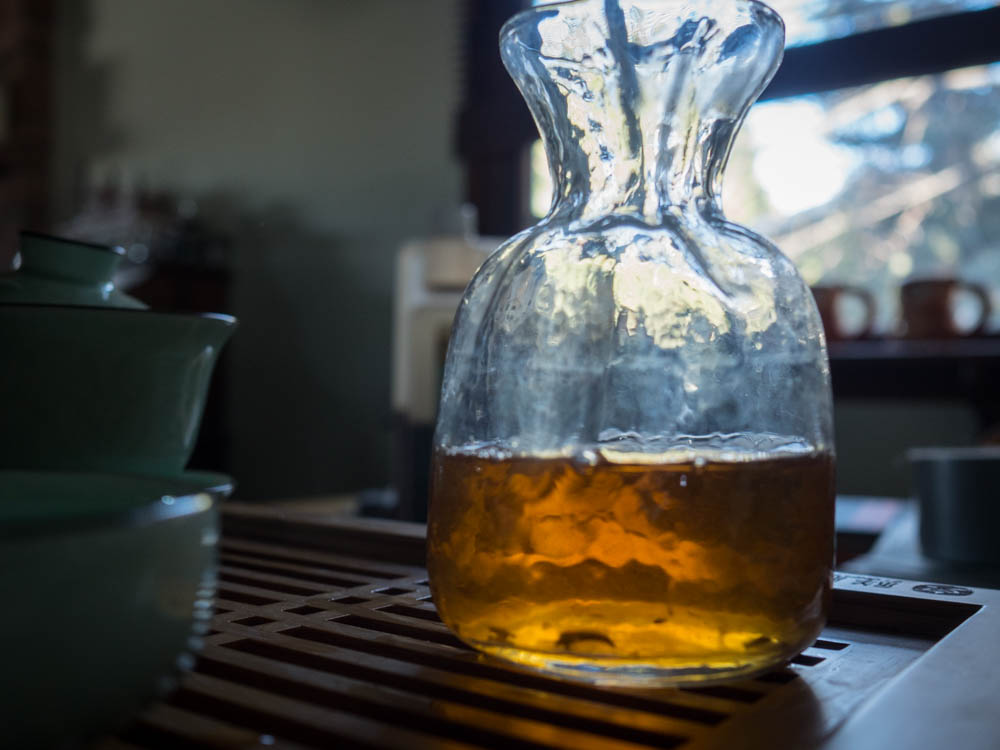 Amber in the glass